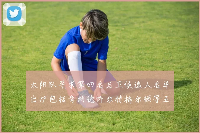 太阳队寻求第四名后卫候选人名单出炉包括肯纳德许尔特梅尔顿等五位球员